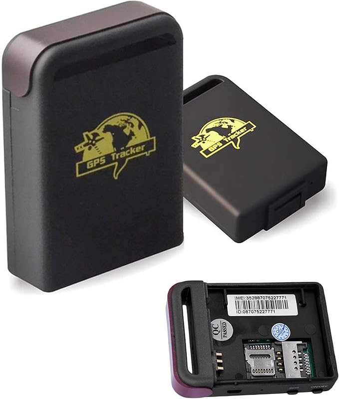 Eaglerich Vehicle GPS Tracker Real Time GSM GPRS GPS Tracker TK102B Car Tracking Locator Device Remotes Control Over Speed Alarm for Cars/Pets/Kids/ELD Men