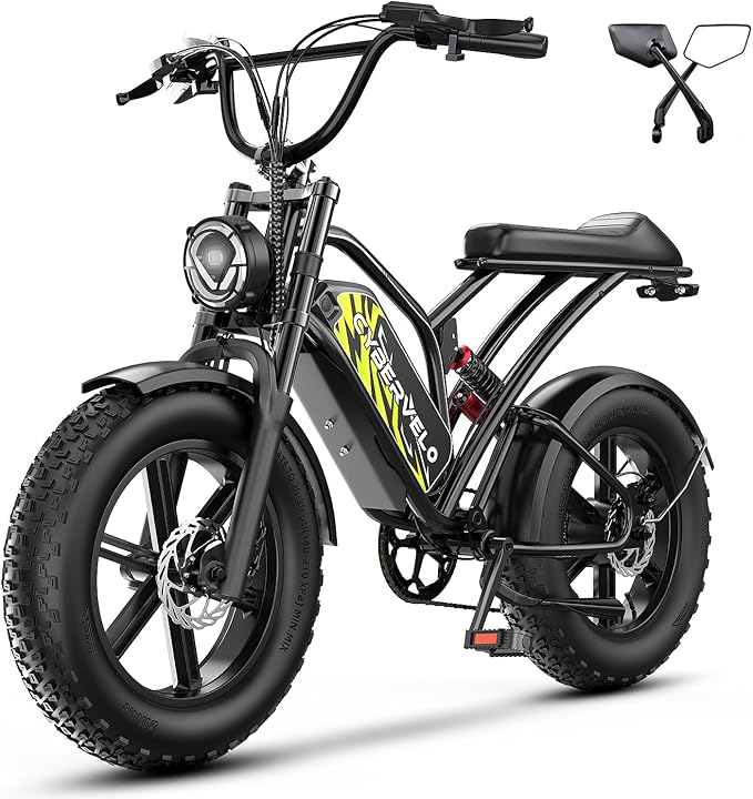 Electric Bike for Adults 1500W Peak 20" Fat Tire All-Terrain E-Bike 80 Miles 30MPH Electric Dirt Bike for Road Sand Mountain Snow - 48V 20/30AH Battery Powered Electric Motorcycle
