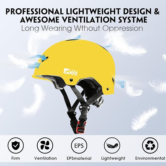 Skateboard Helmet for Adults - Adjustable Certified Safety Adults Helmet for Skateboarding Bike Bicycle Scooter Cycling Skate Skating Multisport Helmets for Women Men Boys Girls Kids Youth