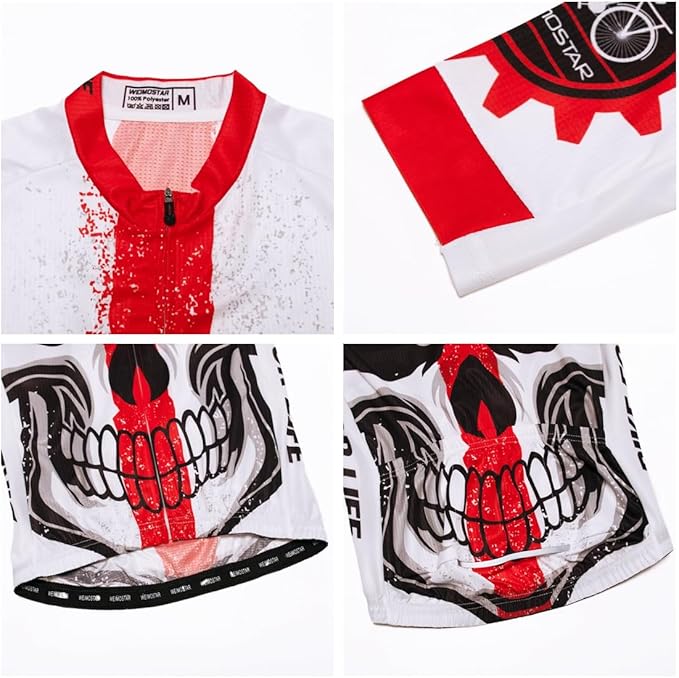 Cycling Jersey Men Full Zip Bike Shirt Racing Top Bicycle Clothing
