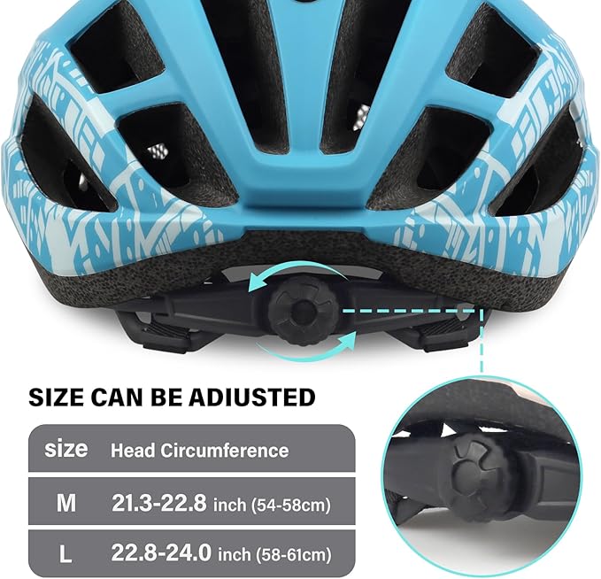 Bike Helmet for Adults Women Men Youth Kids, Lightweight Mountain Road Bicycle Cycling Helmets with Adjustable Dial & Removable Visor