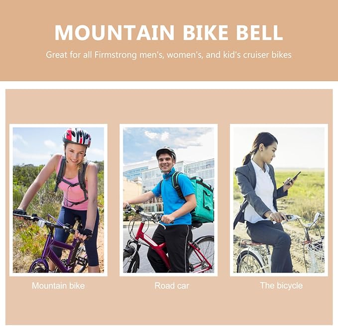 Kisangel Retro Bike Bell Vintage Bicycle Horn Mini Handlebar Mount Loud Clear Sound for Men Women Kids Cruiser Bikes