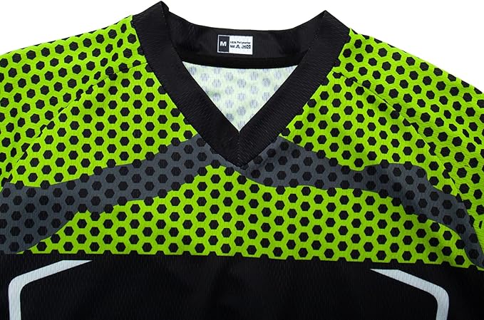 JPOJPO Men's Mountain Bike Jersey Long Sleeve MTB Off-Road Racing Downhill Motocross Shirts Quick Dry&Moisture-Wicking Tops