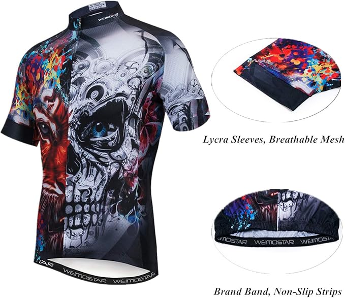 Men's Cycling Jerseys Summer Breathable Bicycle Shirts for Male Riding Clothing Quick Dry MTB Jersey