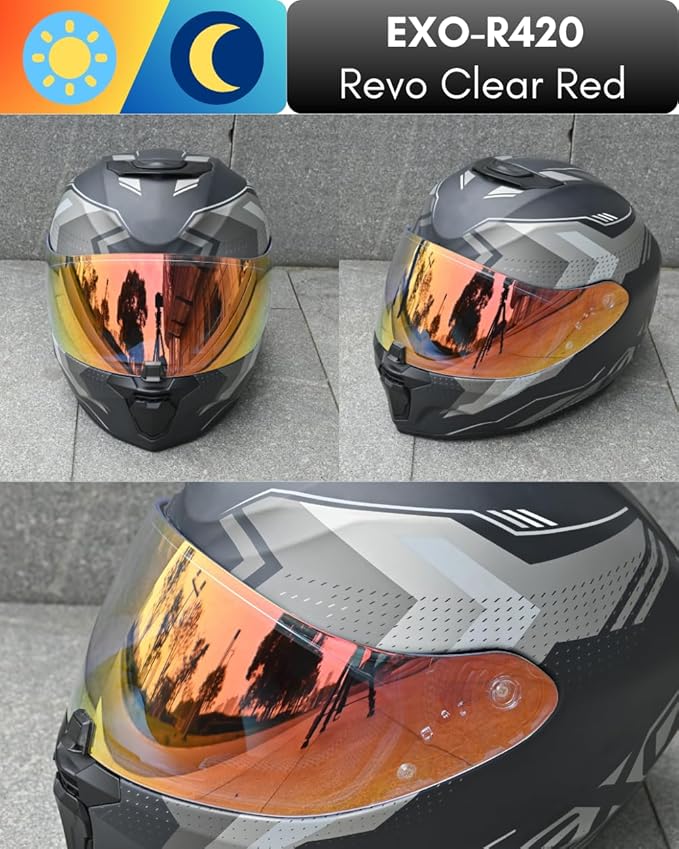 Replacement Motorcycle Helmet Visor Shield for R420 Visor Wearproof Windproof Sun Protection Helmet Accessories