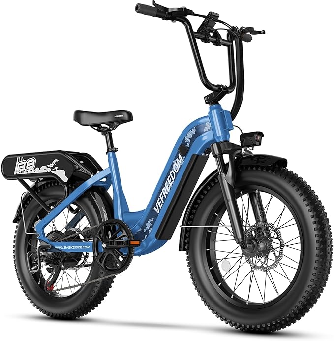 1500W Electric Bike for Adults,48V 20Ah Removable Battery Fast Ebike,Max 70Miles & 30MPH,20" x4.0 Fat Tire Electric Mountain Bike,7-Speed, Step-Thru Commuting Bicycle