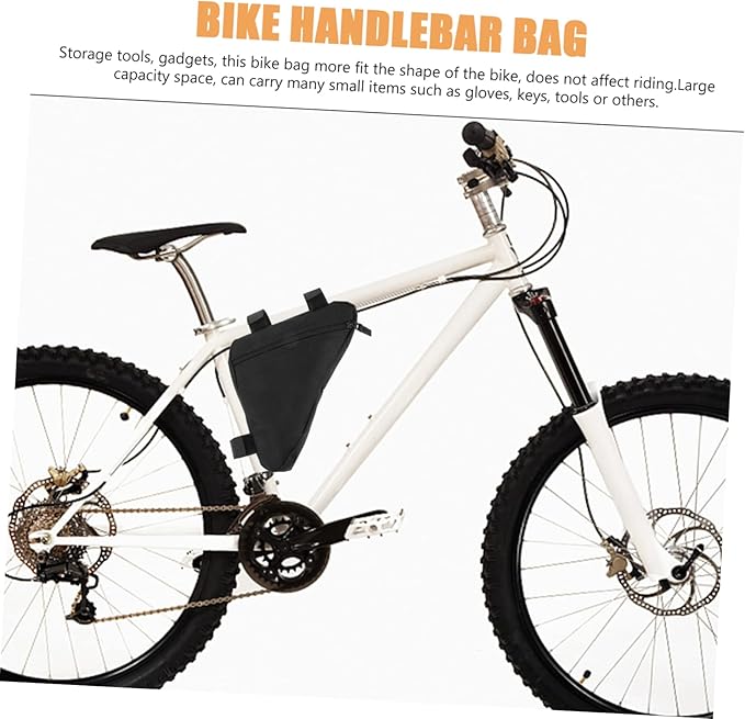 Bike Frame Bag for Bicycles Top Tube Storage Pouch Durable and Convenient Cycling Accessory for Mountain and Road Bikes for Essential Items The Go