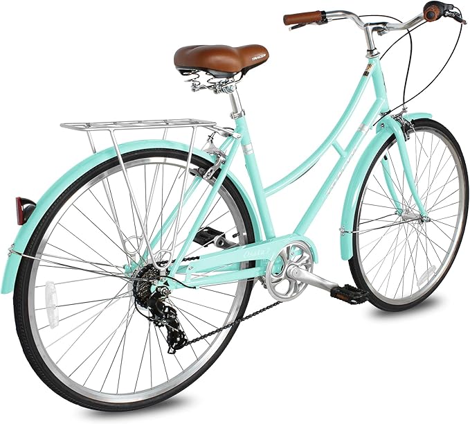 Tracer Osaka Hybrid Bikes for Women/Men,Steel Frame, 7-Speed/Inter-3 Speed, 700c Wheels,City Bike,Comfort Bike,Commuter Bike,Womens Bike Multiple Color