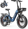 Heybike Ranger Foldable Electric Bike for Adults, 1200W/1800W Peak Motor, 28/32MPH E Bike, 55/90 Miles Range, 20"x4.0" Fat Tire Ebike with Removable Battery, Hydraulic Brakes for Snow, Beach,Commuting