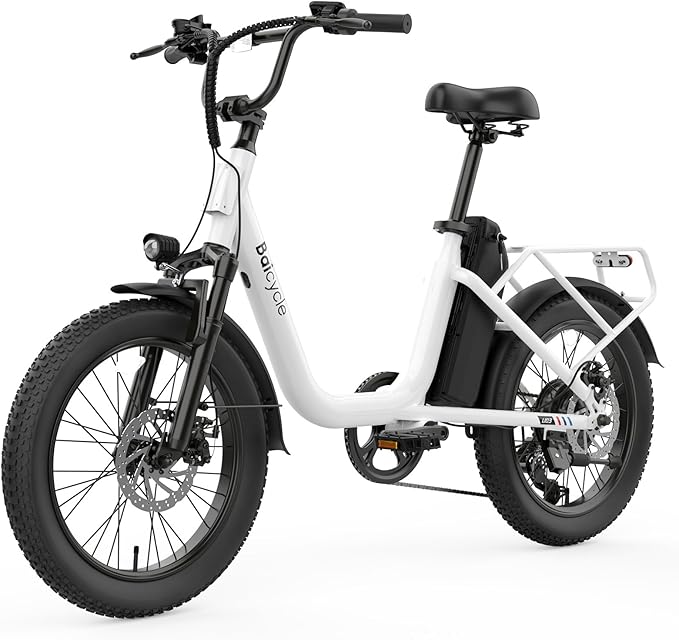 1800W Peak Electric Bikes for Adults 20" Fat Tire E Bike with 90 Miles Max Range 28 MPH Electric Bicycle Step-Thru Ebikes with 48V Removable Battery 7 Speed