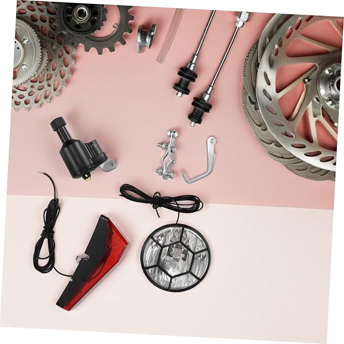 SUPVOX Led Bikes Light Kit Front Rear Turn Signal Friction Power for Mountain Bikes Ebike Boys and Girls Night Riding