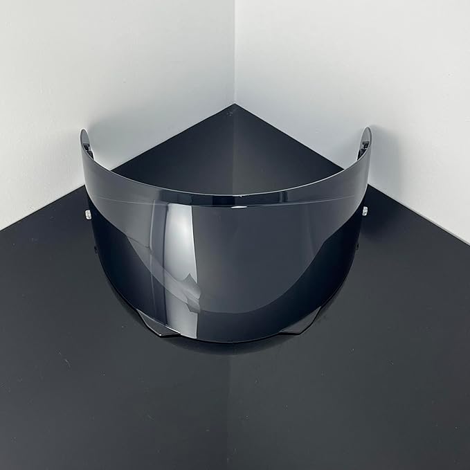 i90 Face Shield Visor Sunscreen for HJC HJ-33 i90/i91,Helmet Visor Replacement Windshield Sunshield (Deep Black-Day use only)