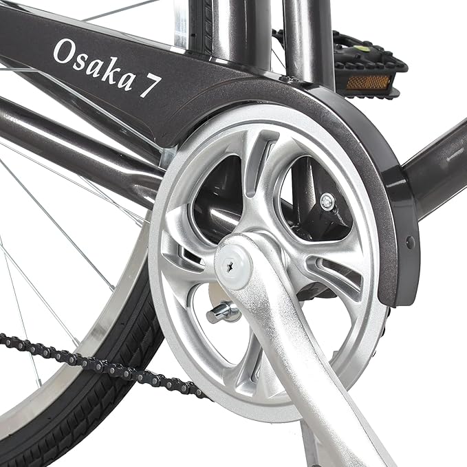 Tracer Osaka Hybrid Bikes, Steel Frame, Shimano Nexus Inter 3/7 Speed, Brown Seat Brown Grips, Road Bike, City Bike, Multiple Colors