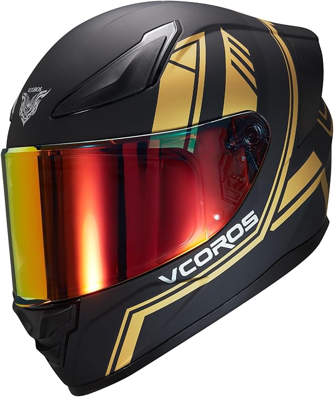 VCOROS Motorcycle Full Face Helmet for Unisex-Adults DOT Approved WS-609 Motorbike Street Bike Racing Helmets