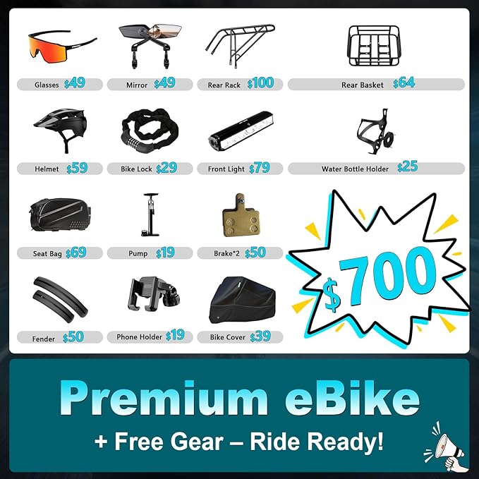 FREESKY Dual Battery 48V 41AH 160 Mile 40MPH Electric Bike for Adults, 4000W High-Torque Single Motor Long Range Fast Fat Tire Ebike, 26" Full Suspension Mountain E Bike, UL 2849 Certified by TÜV