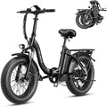 Heybike Ranger 2.0 Foldable Electric Bike for Adults, 20"×4 Fat Tire Ebike with 1400W Peak Motor, 28 MPH Max Speed, 600Wh Removable Battery, Up to 65 Miles Range, Front Suspension Step-Thru E Bike