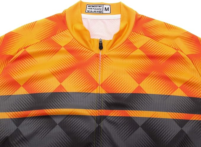 Men's Cycling Jersey Short Sleeve Bike Shirts Bicycle Jacket with Pockets