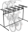 3/5 Bikes Stand Rack Adjustable Bike Storage Rack, Bikes Floor Stand, Bicycle Parking Rack, Bicycle Stand for Garage, Indoor, Outdoor, Max Tire Width 2.4in (For 5 Bikes)