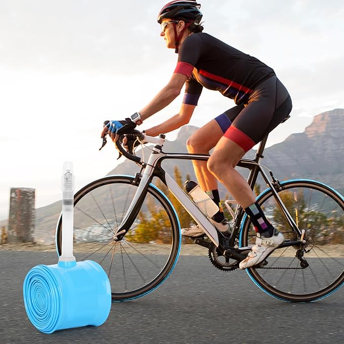 2-Pack TPU Inner Tube 700C x 23C-32C with 65mm Presta Valves TPU Bike Tube Lightweight Bicycle Spare Tire