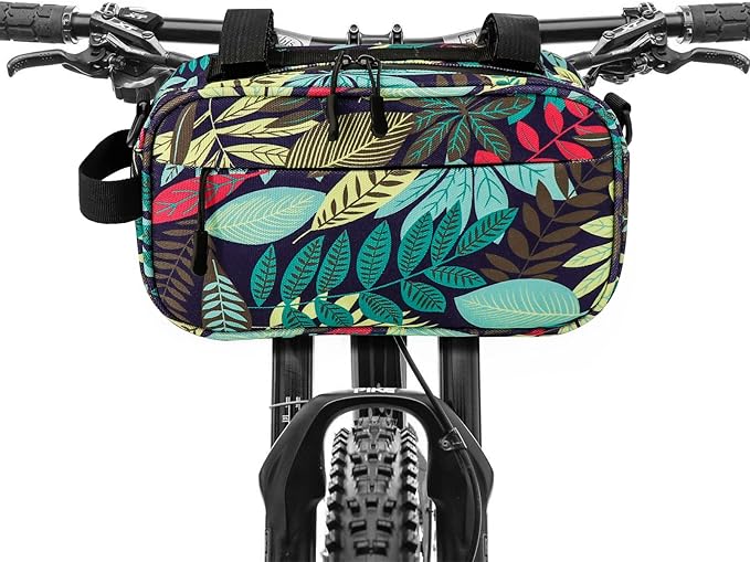 YEEGO DIRECT Handlebar Bag for Bicycles, Bike Bag Multifunctional Water-resistant Scooter Crossbag Handbag Slant Across Front,Bike Frame Accessories (Green)