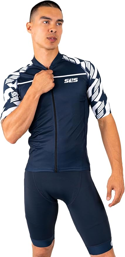 SLS3 Bike Jersey for Men Cycling – Men's Cycling Jersey Short Sleeve – Lightweight Road Bike Shirts