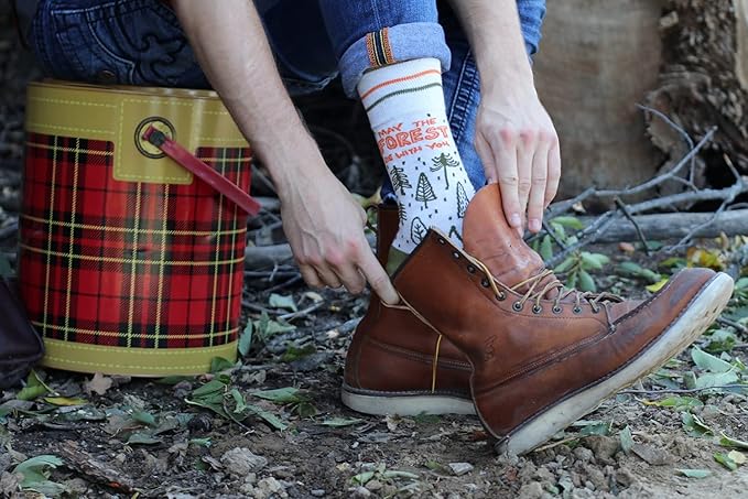 FUNATIC Funny Outdoor Themed Socks for Men Women - Novelty Gifts For Golfing, Fishing, Hunting, Bigfoot, Pickleball, and More