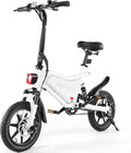 ANCHEER Folding Electric Bike for Adults, 374Wh Ebike, 20MPH Electric Bikes, 14" Foldable Electric Bicycle, 20-50 Miles Electric Bikes, E Bike, LCD Display, Dual Suspension, UL2849 Compliant