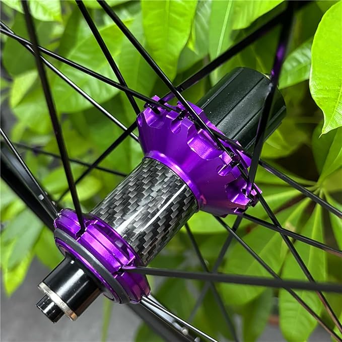 Road Bike Carbon Wheels 700C 30/40/50mm Double Layer Bike Rim Aluminum Alloy Quick Release C/V/Rim-Brake Bike Wheels 7-12 Speed Wheelsets