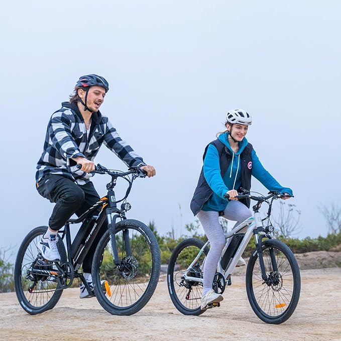 5TH WHEEL Mate Electric Bike for Adults - 1000W Peak Motor, 23MPH Top Speed, 468WH Removable Battery, 7-Speed Gears & Adjustable Stem - Commuting & Mountain E-Bike with Color LCD Display