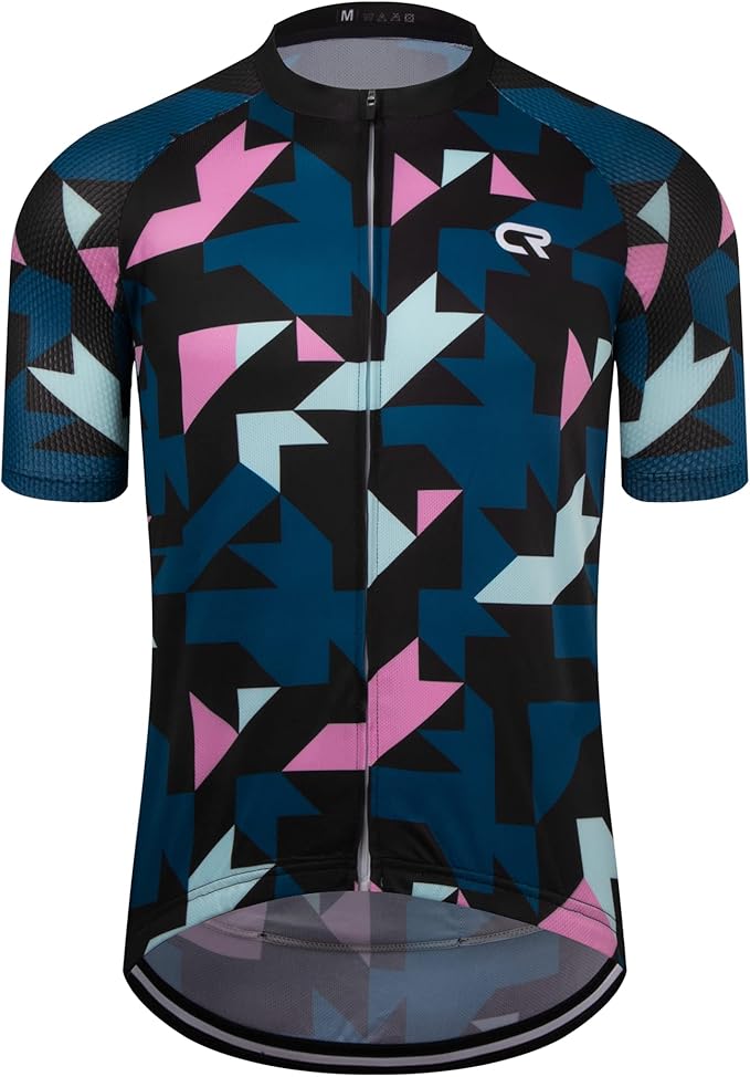 Coconut Ropamo CR Mens Cycling Jersey Short Sleeve Road Bike Shirt with 3+1 Zipper Pockets Breathable Quick Dry