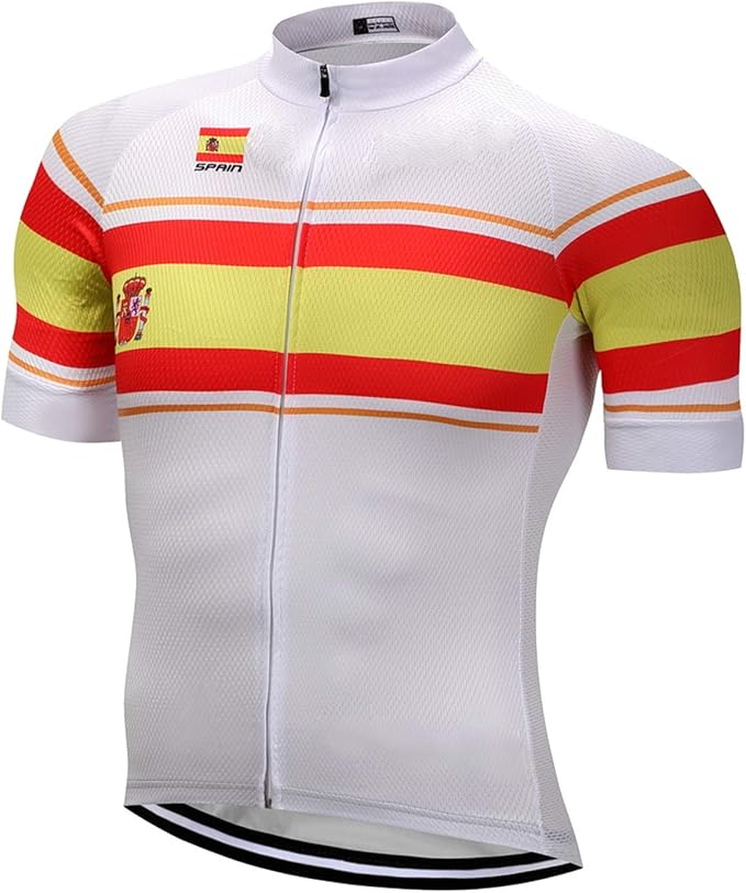 Cycling Jerseys Men Bicycle Short Sleeve Summer Shirt Bike Biking Tops Riding Clothing Flag