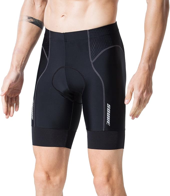 Souke Sports Men's Cycling Shorts Padded Bike Half Pants Bicycle Biking Tights
