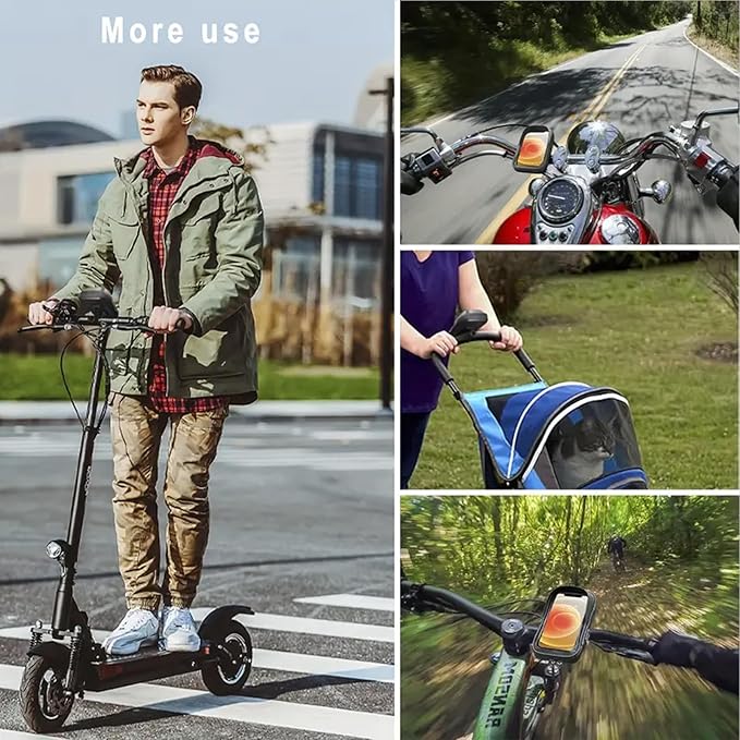 Bike Phone Holder EVA Waterproof Bike Front Frame Bag Top Tube Bike Bag Bicycle Phone Mount Cycling Pouch with Rain Cover Bike Accessories Gifts for Cyclists Men