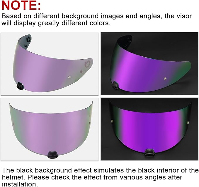 PSLER i10 Visor HJ-31 Visor i10 Tinted Visor Helmet i70 Face Shield Replacementfor i10 HJ-31 i70,Deep Purple