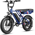 Jasion RetroVolt Electric Bike for Adults, 2000W/3000W Peak - 30/38MPH Electric Dirt Bike, 48V-52V, 13AH/20AH Battery, 70/90Miles Max Range Electric Motorcycle, 20'' X 4'' Fat Tire All-Terrain E-Bike