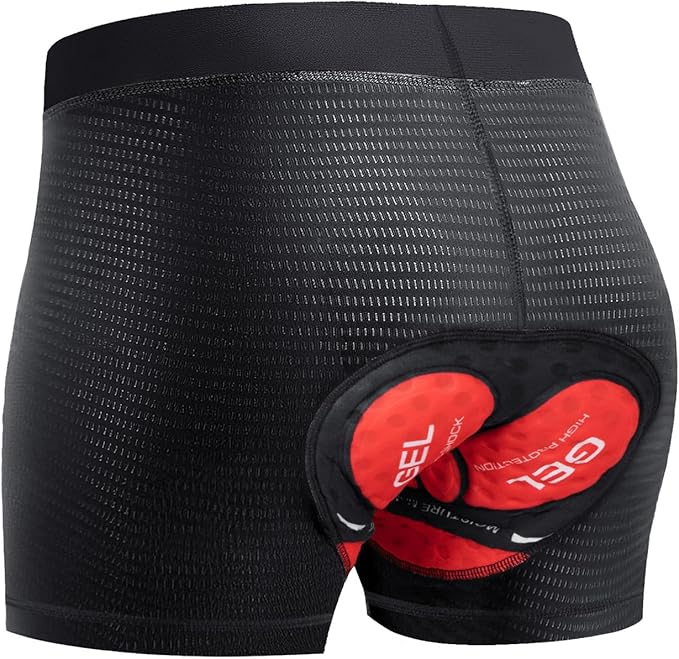 Niksa Cycling Underwear Men Absorbent, 5D Padded Gel Bike Shorts Men, Breathable Bike Liner Shorts for Mountain Biking