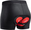 Niksa Cycling Underwear Men Absorbent, 5D Padded Gel Bike Shorts Men, Breathable Bike Liner Shorts for Mountain Biking