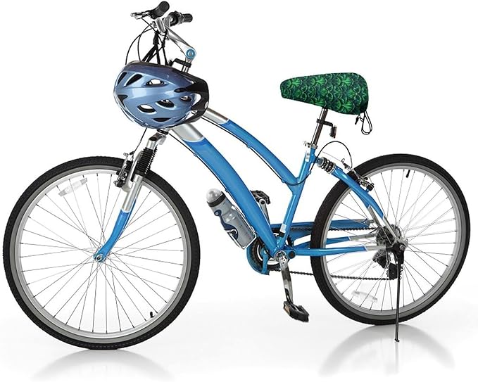Adjustable Exercise Bike Seat Cover, Soft Cushion Indoor Outdoor Dust Resistant Protection