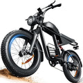 Electric Bike for Adults, 1000W/1500W Dirt Bike, 30MPH/34MPH, 48V 15Ah/48V 18.9Ah E-Bike, 30-47 Miles Electric Motorcycle, 20" Fat Tire Off-Road Bike, All Terrain for Mountains, Snow, Sand, Road