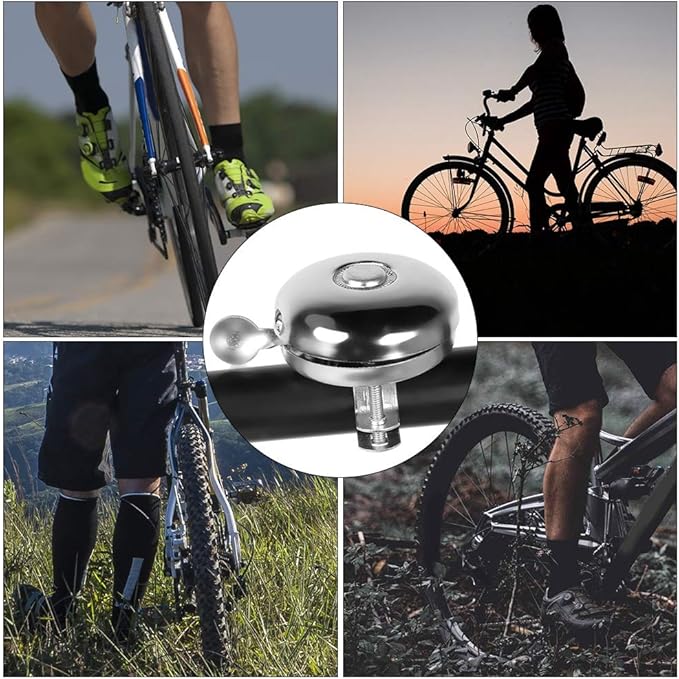 Retro Metal Ring Ring Classic Bike Bell Metal Bike Bell Ring Handlebar Cycling Loud Sound Alarm Bell Small Bell Tricycle Road Mountain Loud Crisp Classic Bell