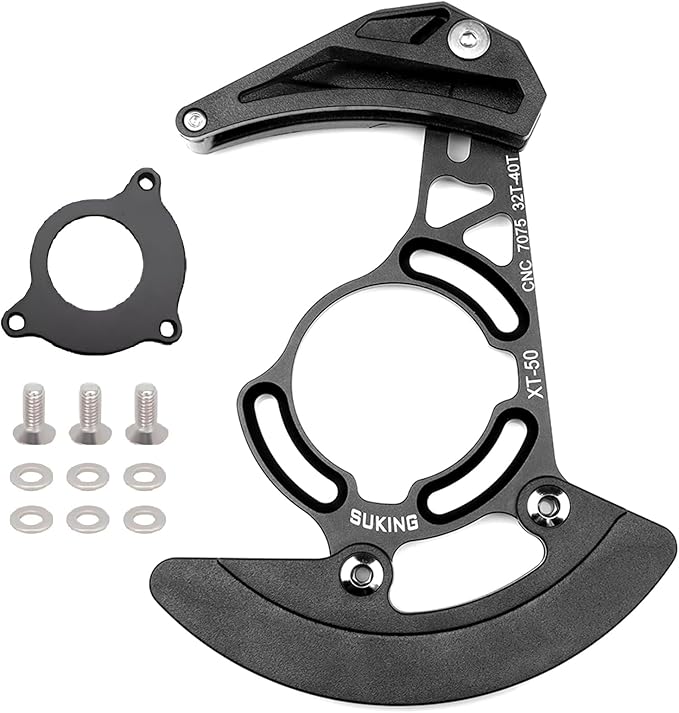 BESNIN Chain Guide 32-40T Single Disc MTB Chain Guide High-Strength Aluminum Alloy Mountain Bike Chain Guard for ISCG05 Mounting Systems
