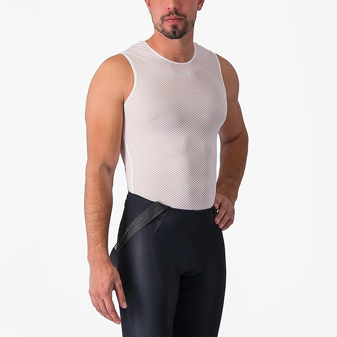 CASTELLI Men’s Pro Mesh 2.0 Sleeveless Jersey, Breathable Cycling Mesh Base Layer for Road, Gravel Biking & Racing