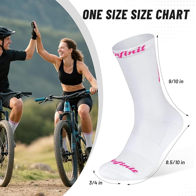 Cycling Socks, Four SeasonsUnisex Breathable, Suitable for Cycling (One Size)