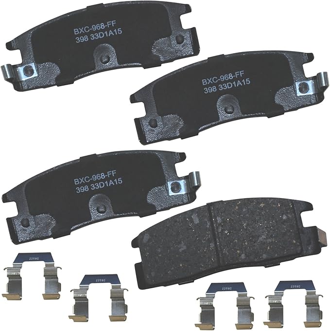 Bendix Premium SBC398 Ceramic Rear Brake Pads for Isuzu Amigo 1993-1989, Pickup 1995-1992, Trooper 1991-1988