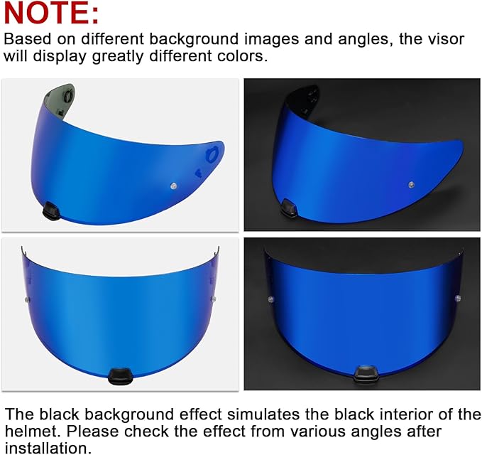 PSLER i10 Visor - HJ-31 Visor i10 Tinted Visor Helmet i70 Face Shield Replacementfor i10 HJ-31 i70,Deep Blue