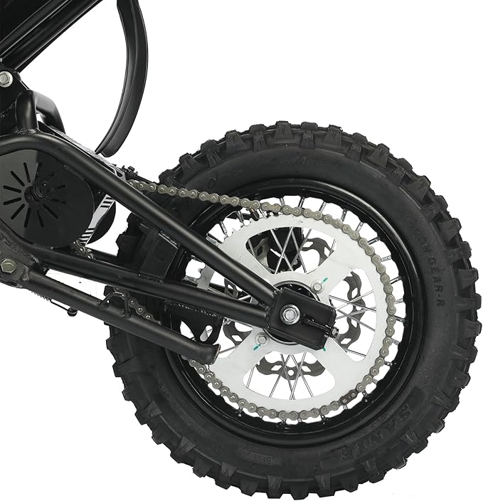 2000W Electric Dirt Bike for Teens & Adults - 37MPH Off-Road EBike, 48V 23AH Removable Battery E Bikes, 14"/12" Fat Tires Bicycle, Hydraulic Brakes Mountain Trail Motorcycle for Ages 13+