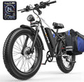 EDIKANI 26" Electric Bike for Adults, Peak 1500W 34MPH Fast E Bike for Men, 100 Miles Fat Tire Ebike for Adults Electric with 864WH/1104WH Removable Battery, UL E Bicycle with Brake Light