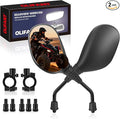 ATV Motorcycle Rear View Mirrors for Polaris Sportsman Honda Foreman Yamaha Big Bear Arctic Cat Suzuki Quadsport CFmoto Cforce 8mm/10mm Adapter 7/8" Handlebar Mount for Quads GY6 Scooters Mopeds