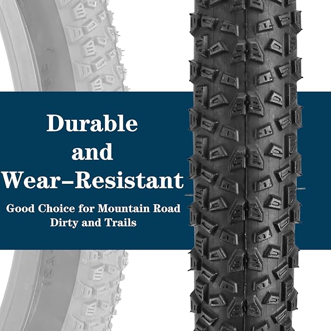 SIMEIQI Bike Tires 26x1.95 Inch Bike Tire for Mountain Foldable Replacement Bicycle Tire