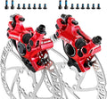 Z00M HB-100 Hydraulic Disc Brake Calipers, MTB Bike Disc Brakes Front & Rear Caliper Set with 160 mm Rotors, Aluminum Alloy Bicycle Disc Brake Kit for eBike, Mountain Bike, Road Bike, Fat Bike